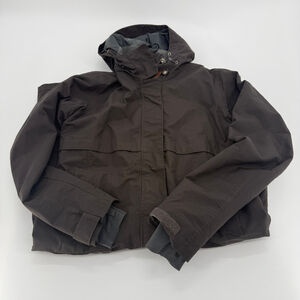 Columbia Omni-Heat Parka Trench Winter Long Coat women gray/brown size L